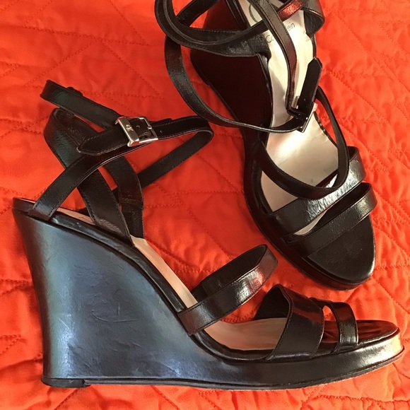 strappy wedge heel sandals